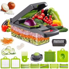 15 in 1 Vegetable Chopper, Easy Kitchen Salad Fruit Slicer Food Peeler