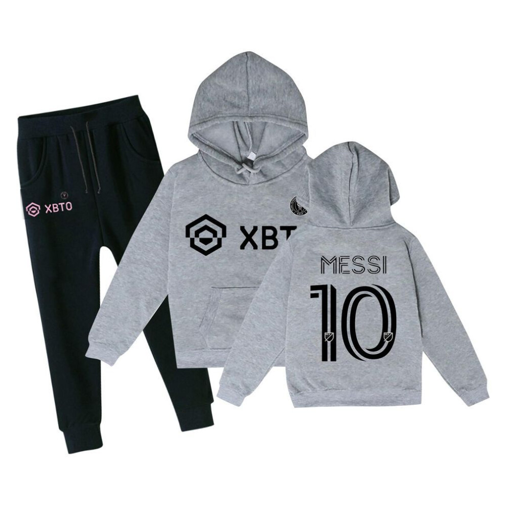 (as the picture, 160) Hoodies For Boys And Girls Print Long Sleeve And Pants 2 Piece Outfits Cute Sweatshirt Teen Girls Anime Tops 3-14y Kids Hoodies Set