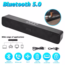 Bluetooth 5.0 Wireless TV Soundbar Speaker 3D Sound Bar Home Subwoofer
