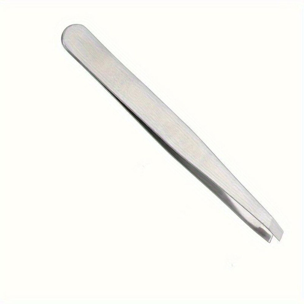 Stainless Steel Oblique Eyebrow Clip Eyebrow Tweezers Eyelash Extension Double Eyelid Tweezers Tool Hair Removal Tools