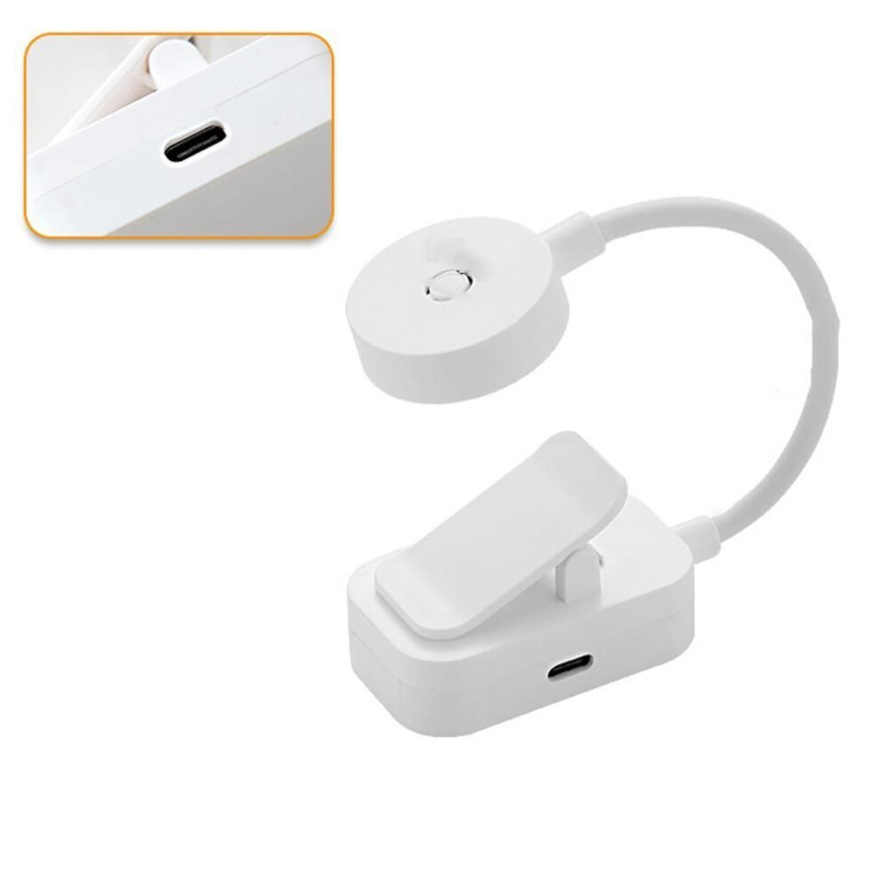 (USB Rechargeable) 3 Colors Led Book Clip Lights Stepless Dimmable Reading Lamp With Clip Clamp Night Light  Home