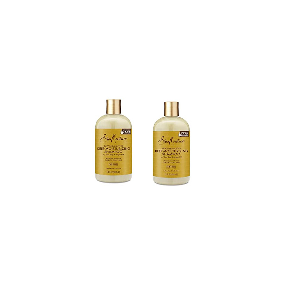 Shampoing au karit   brut Shea Moisture 384 ml (13 onces) (paquet de 2)