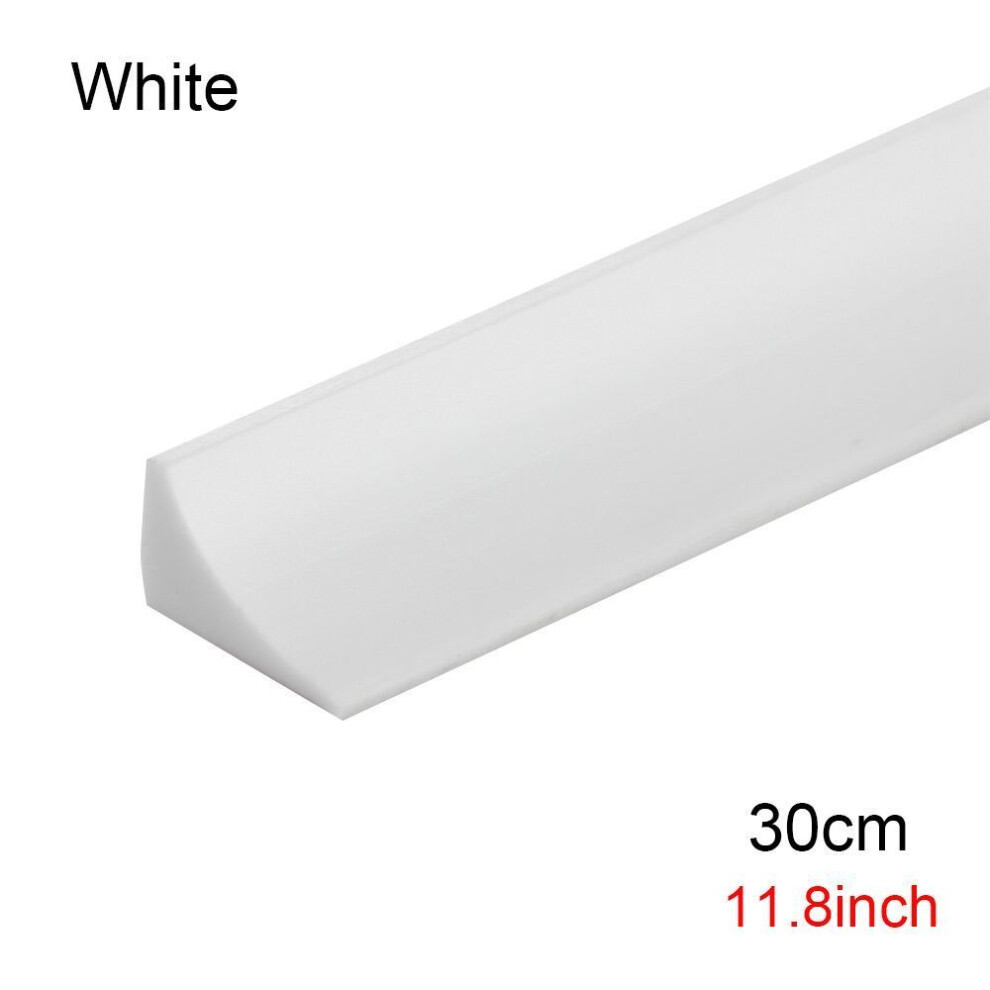 (white, 30cm) Shower Dam Silicone Water Stopper Self-Adhesive Water Retaining Strip Door Bottom Sealing Strip