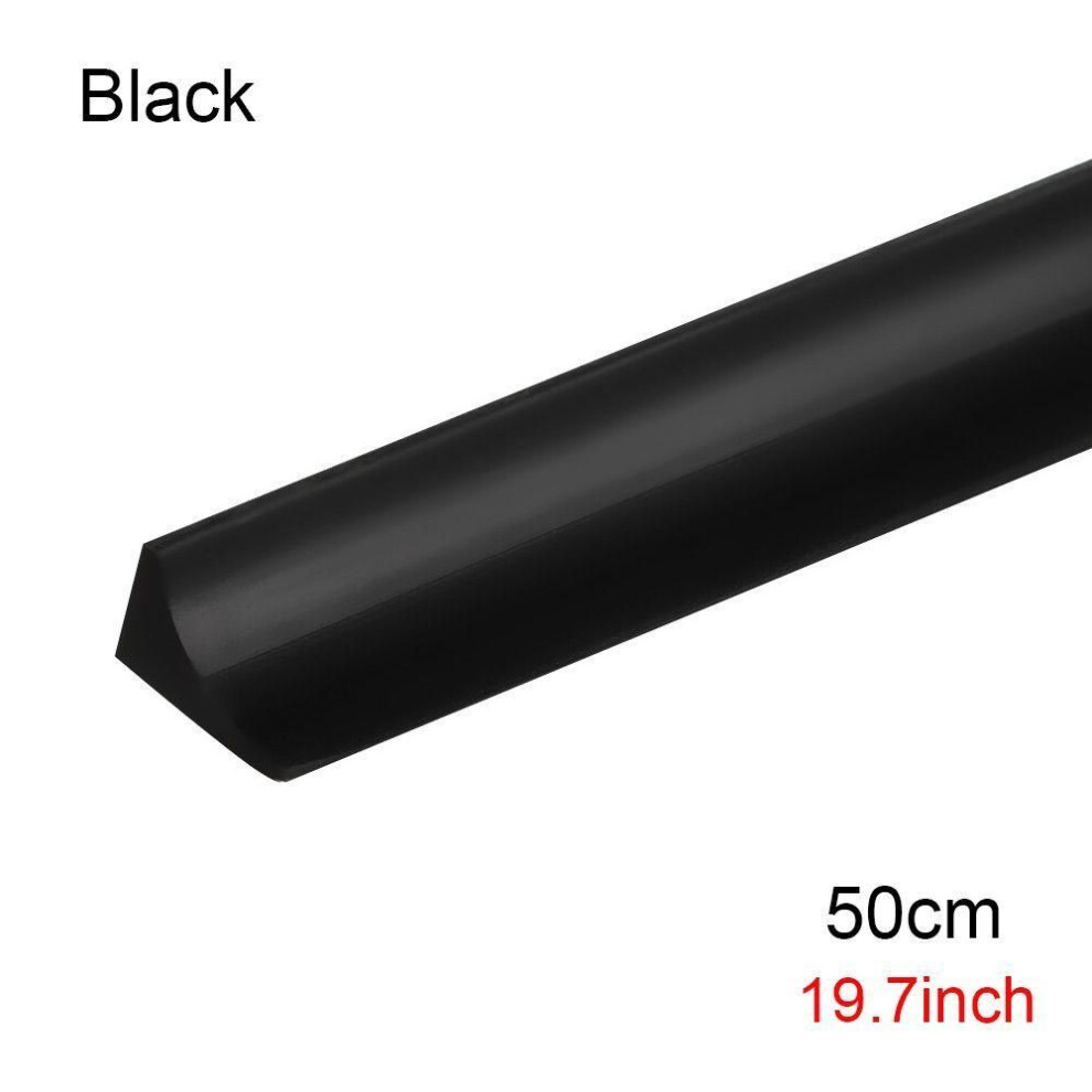 (black, 50cm) Shower Dam Silicone Water Stopper Self-Adhesive Water Retaining Strip Door Bottom Sealing Strip