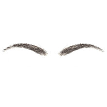 Sopracciglia finte CliCling Capelli umani Capelli veri artificiali Fatte a mano all'uncinetto Sopracciglia finte invisibili Sopracciglia finte na