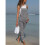 (3XL, dark blue) Women's denim overalls jumpsuit 3