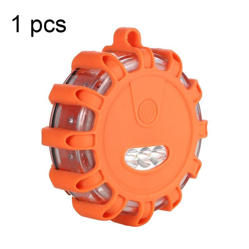 (orange, 1pcs) Car Emergency Roadside Safety Flares Light Road Magnetic Led Strobe Warning Light Flashlights Rescue Light Ip44 Car Beacon Lamps