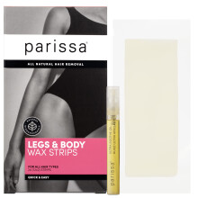 Parissa Legs & Body 24 Biodegradable Wax Strips Kit for At-Home Hair Removal with Ready-to-Use Large Wax Strips for All Hair Types  Pink (PW-ST40)