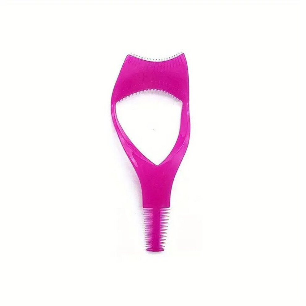 (rose red, 1pc) Mascara Shield Guard Lash Buddy Tool Mascara Guard Eye Lash Applicator, Makeup Cosmetic Lash Guard, Eyelash Tool 3 In 1 Upper Lower Mascara  Tool