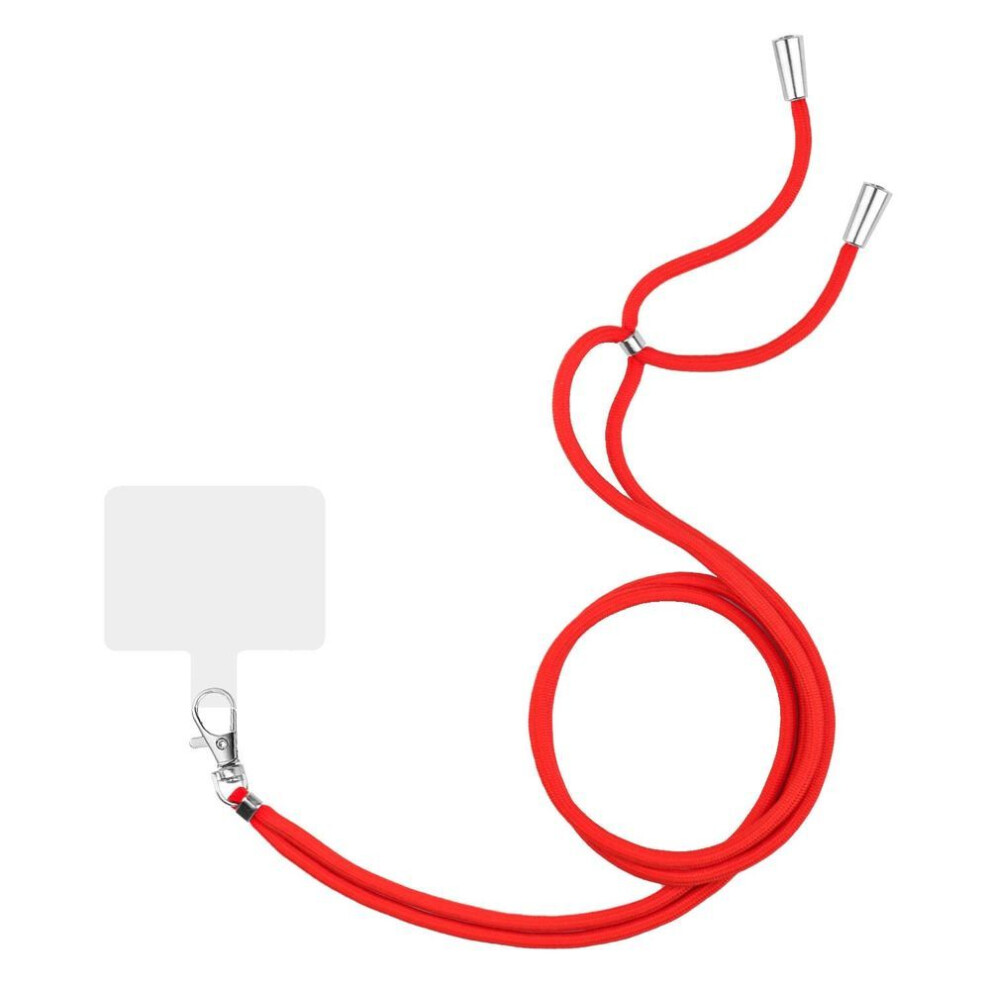 (red) Universal Adjustable Phone Lanyard Strap Mobile Phone Hanging Rope Neck Straps Anti-lost Lanyards Cell Phone Accessories
