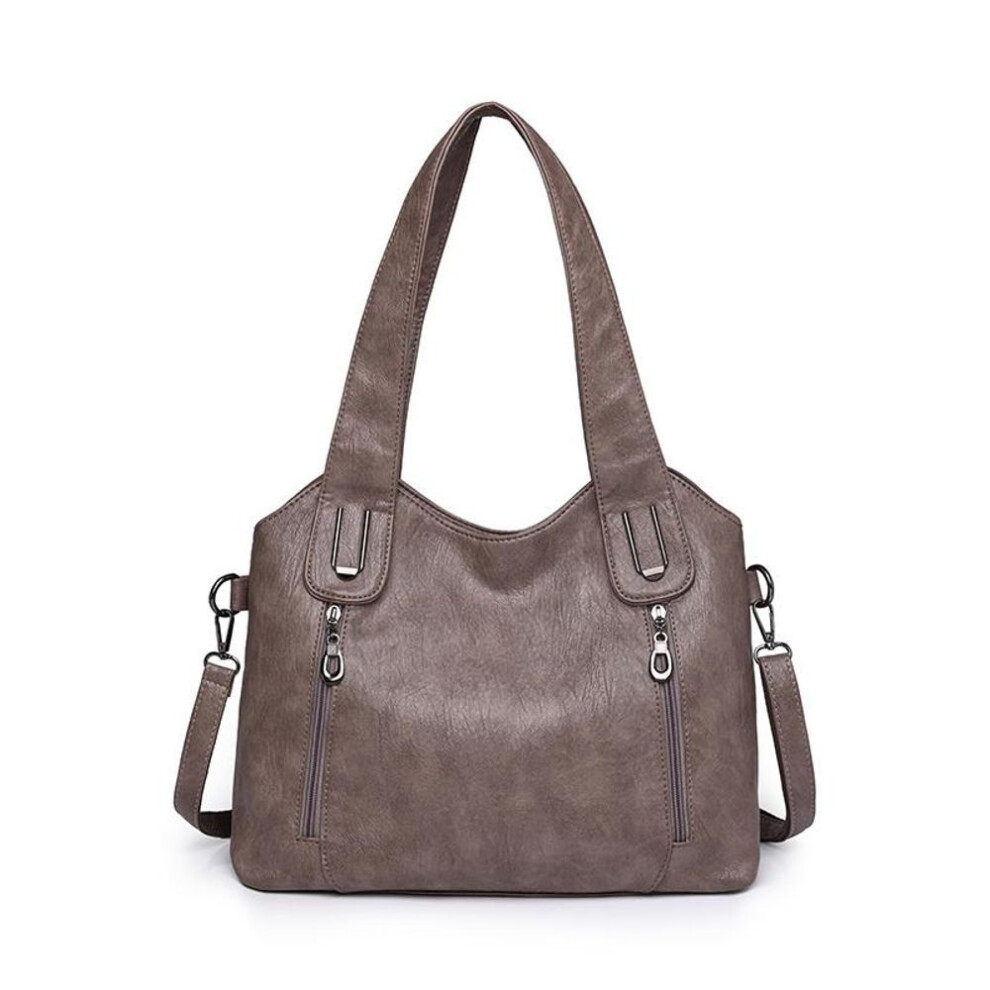 (khaki) High Quality Leather Luxury Handbags Women Bags Designer Multifunction Shoulder Bags For Women Travel Crossbody Bag