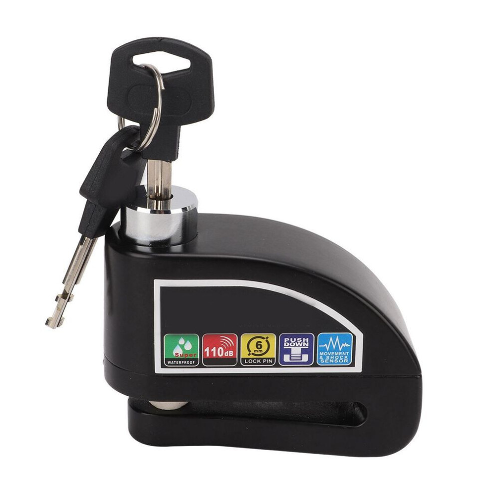 Security Disc Brake Lock 110db Anti Theft Alarm For Motorcycles Electric Bicycles Mountain Bikes