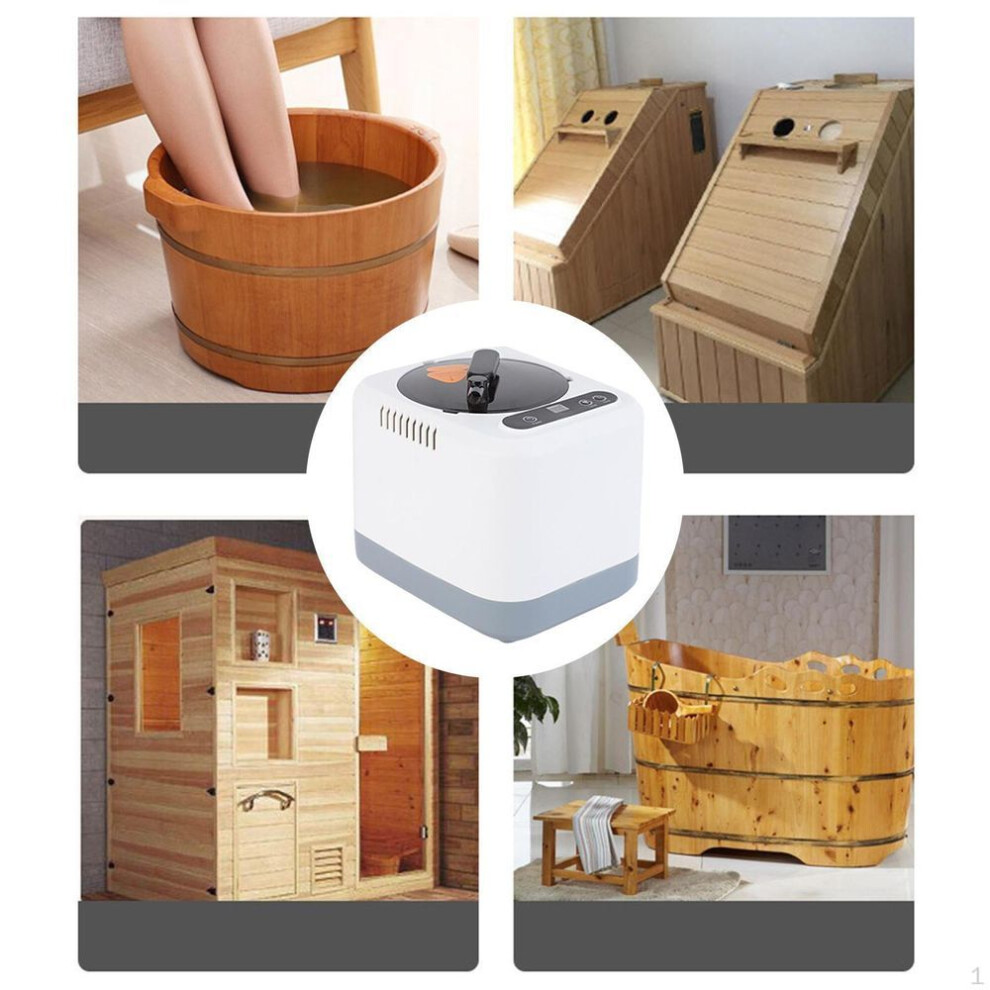 (white) 3 Liters Sauna Steamer Pot 1200w Uk 220v Plug Professional Adjustable Temperature Steam Generator