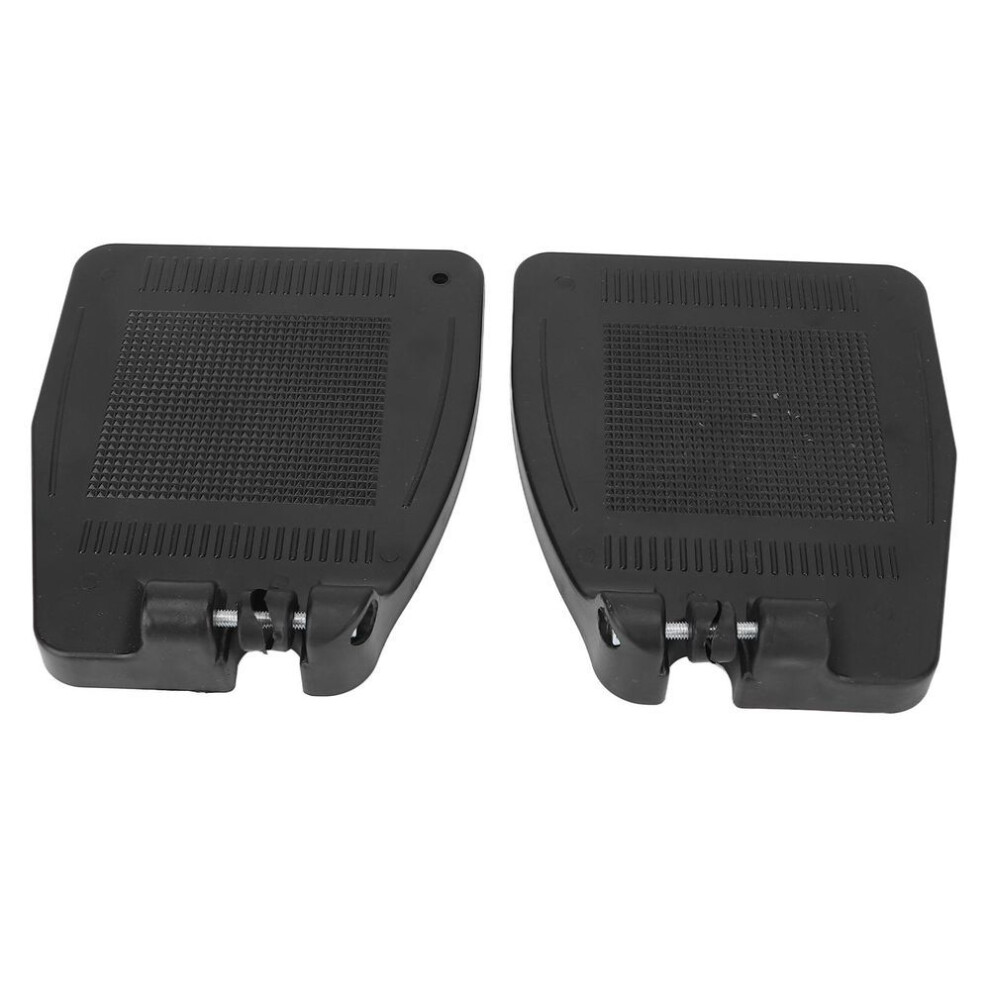 Pair Wheelchair Footplate 19x16cm Footrest Thickened Abs Plastic Nonslip Texture Wheelchair