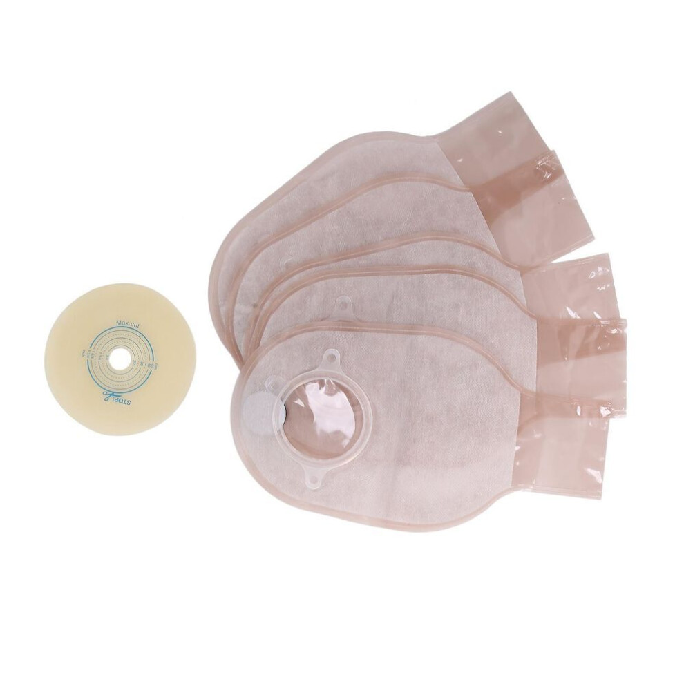 5pcs Colostomy Bags Onepiece Disposable Ostomy Bag For Colostomy Ileostomy Stoma Care