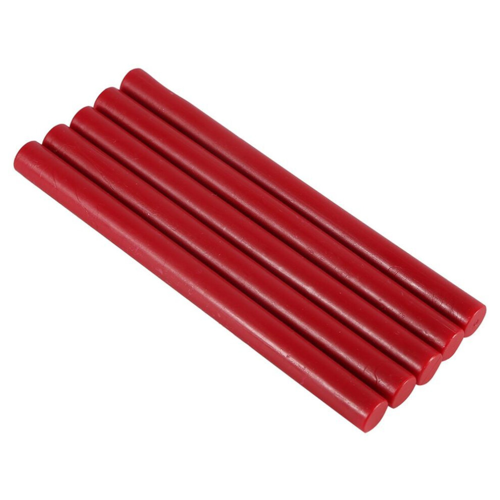 5pcs Seal Stamp Wax Sticks For Sealing Vintage Birthday Wedding Invitation Cards (red)