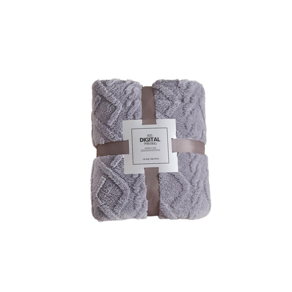 (navy, One Size) Taffeta  Solid Color Blanket Coral Velvet Flannel Blanket Thickened Cover Blanket Gift Blanket Home