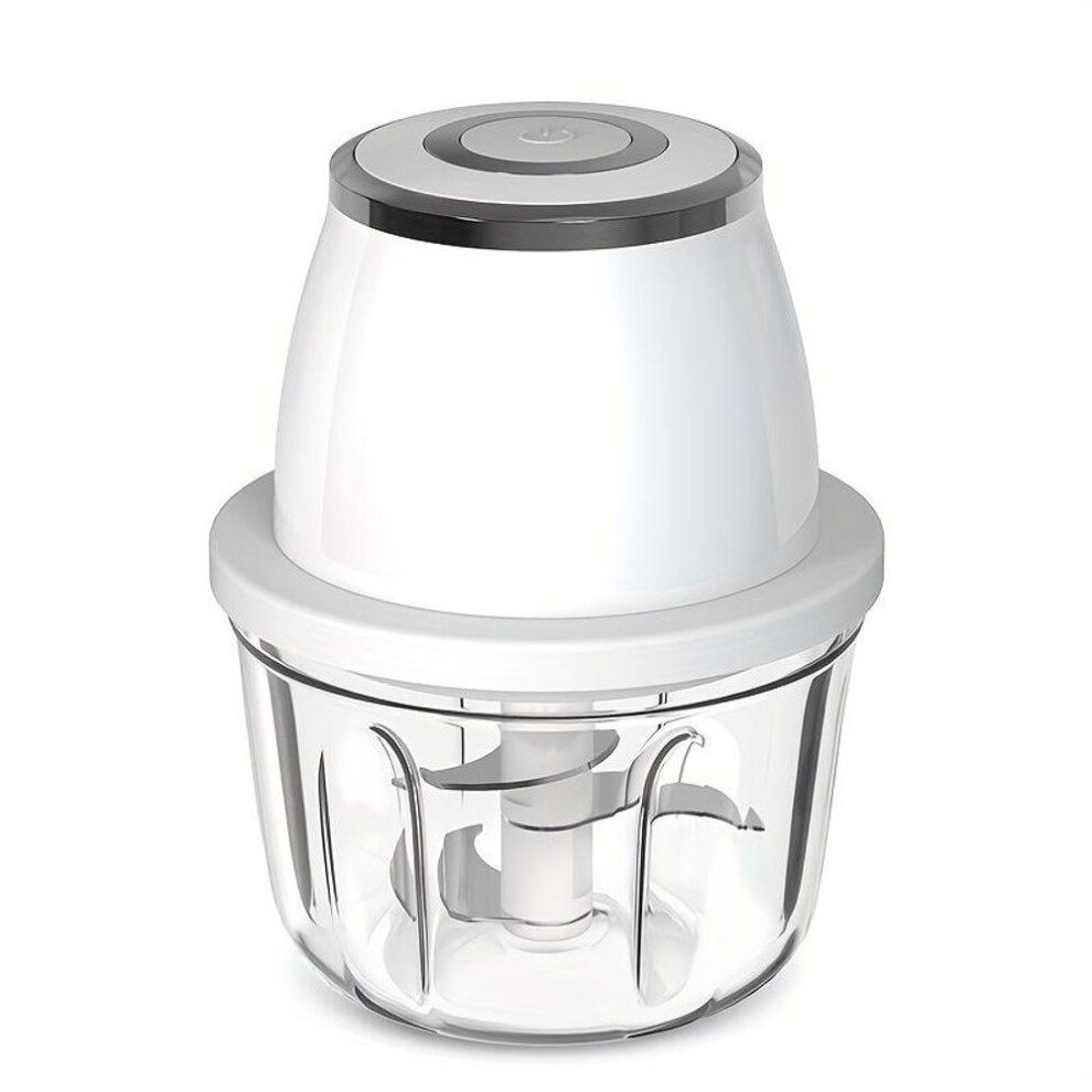 Powerful 304 Stainless Steel Portable Electric Food Chopper & Processor - 350ml Mini Usb Wireless Handheld Garlic Slicer For Vegetables & Meat