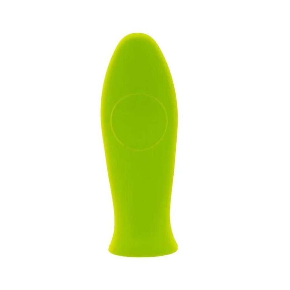 (green) 1pc Silicone Pan Handle Heat Insulation Sleeve Iron Fryer Frying Pan Non-slip Anti-scalding Metal Handle Heat Resistant Cover