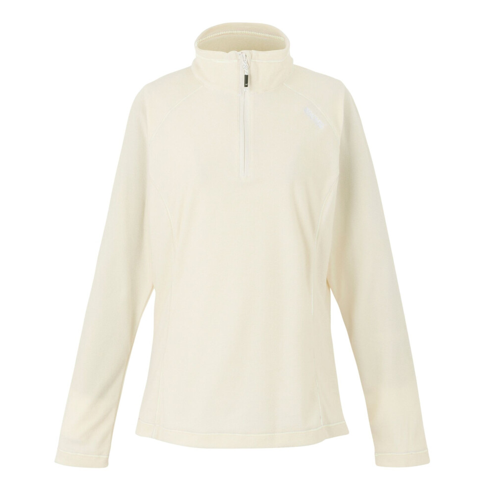 (18 UK, Light Vanilla/White) Regatta Great Outdoors Womens/Ladies Montes Half Zip Fleece Top