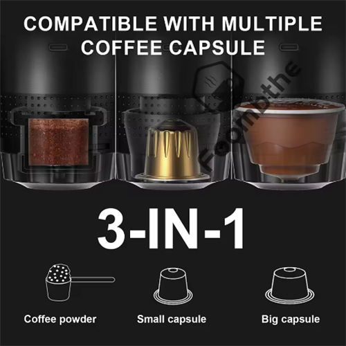 Portable Espresso Coffee Machine for Car & Home Camping Coffee Maker 1