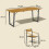Outsunny Outsunny 7 Piece Garden Dining Set with Table and 6 Stackable Chairs, Brown 3