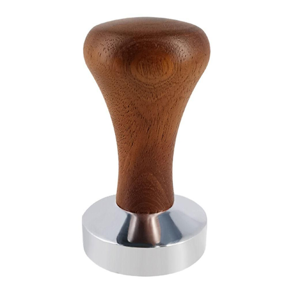 (58mm) Powder Hammer Coffee Distributor 51mm/53mm/58mm Espresso Coffee Tamper Pressure Tamper Wood Handle