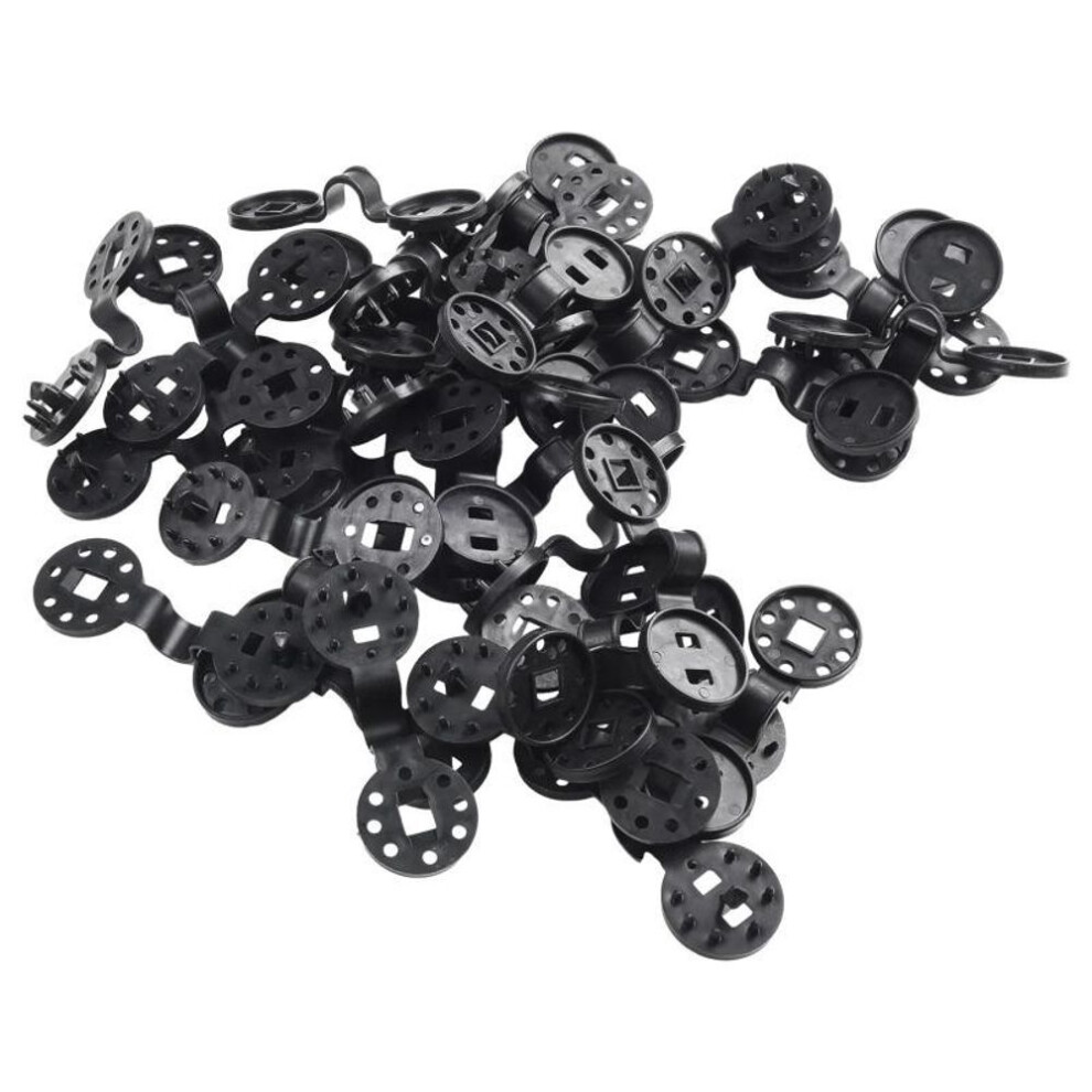 (black, 100pcs) Awning Plastic Clips Outdoor Shade Cloth Net Clip Camping Garden Tools Garden Buildings Fence Net Fix Clamp Awning Hook