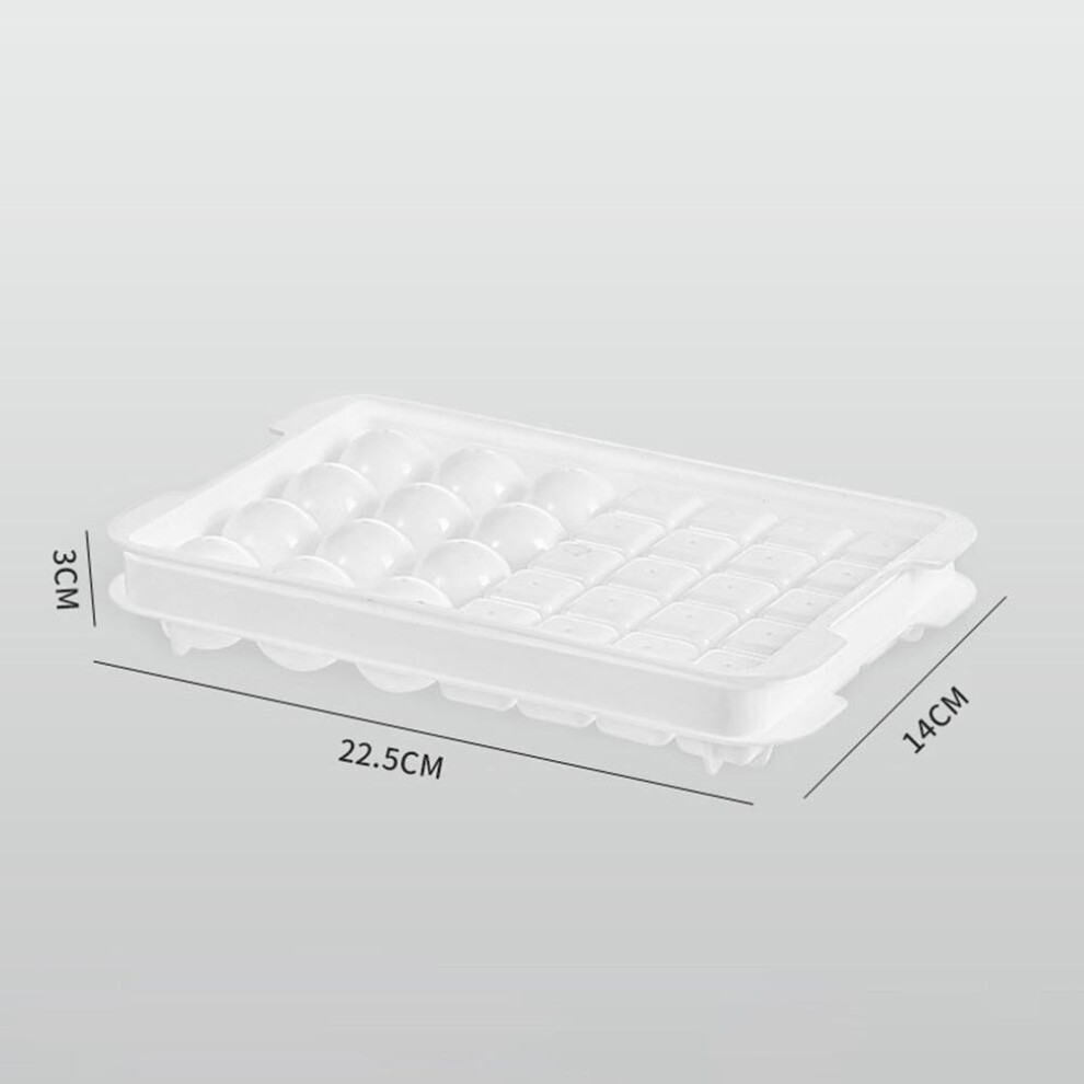 (white) 32 Grids Silicone Ice Cubes Tray Ice Moulds Ice Lattice Mold Ice Maker Molds Diy Homemade Freezer Ice Cream Tools Kitchen Accessories