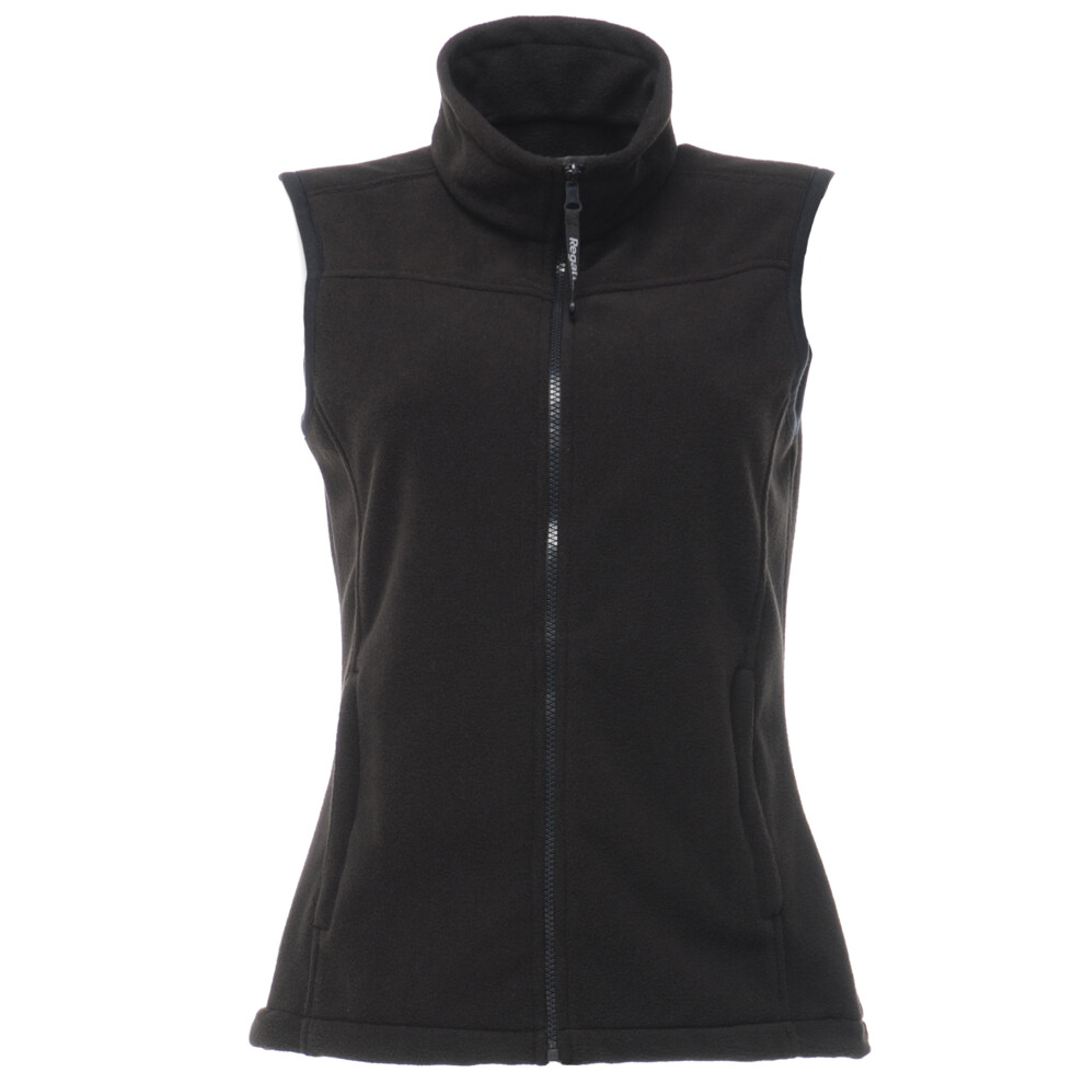 (8, Black) Regatta Professional Womens/Ladies Haber II 250 Series Anti-pill Fleece Bodywarmer / Sleeveless Jacket