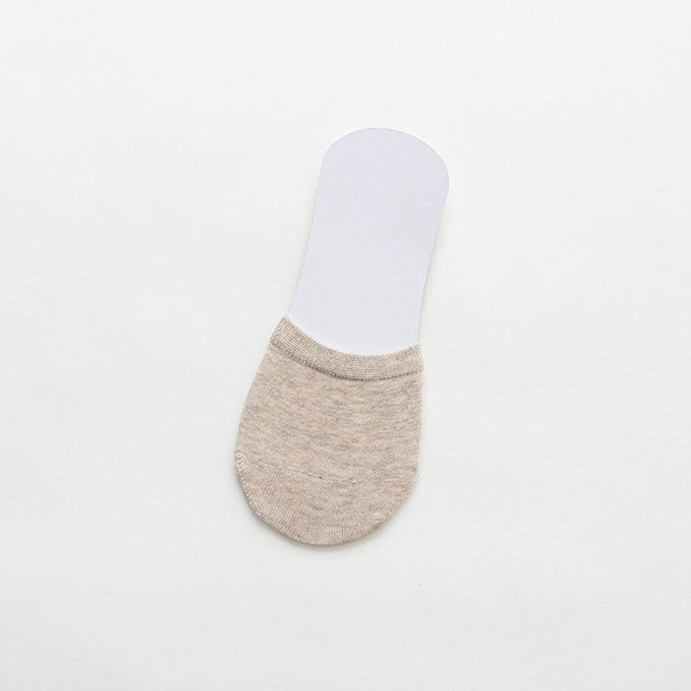 (beige, One size) Toe Topper Socks No Show Liner Half Socks For Women Seamless Grip Non Slip Socks Hidden Toe Covers Socks
