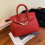 Litchi Pattern Lock Platinum Bag 1
