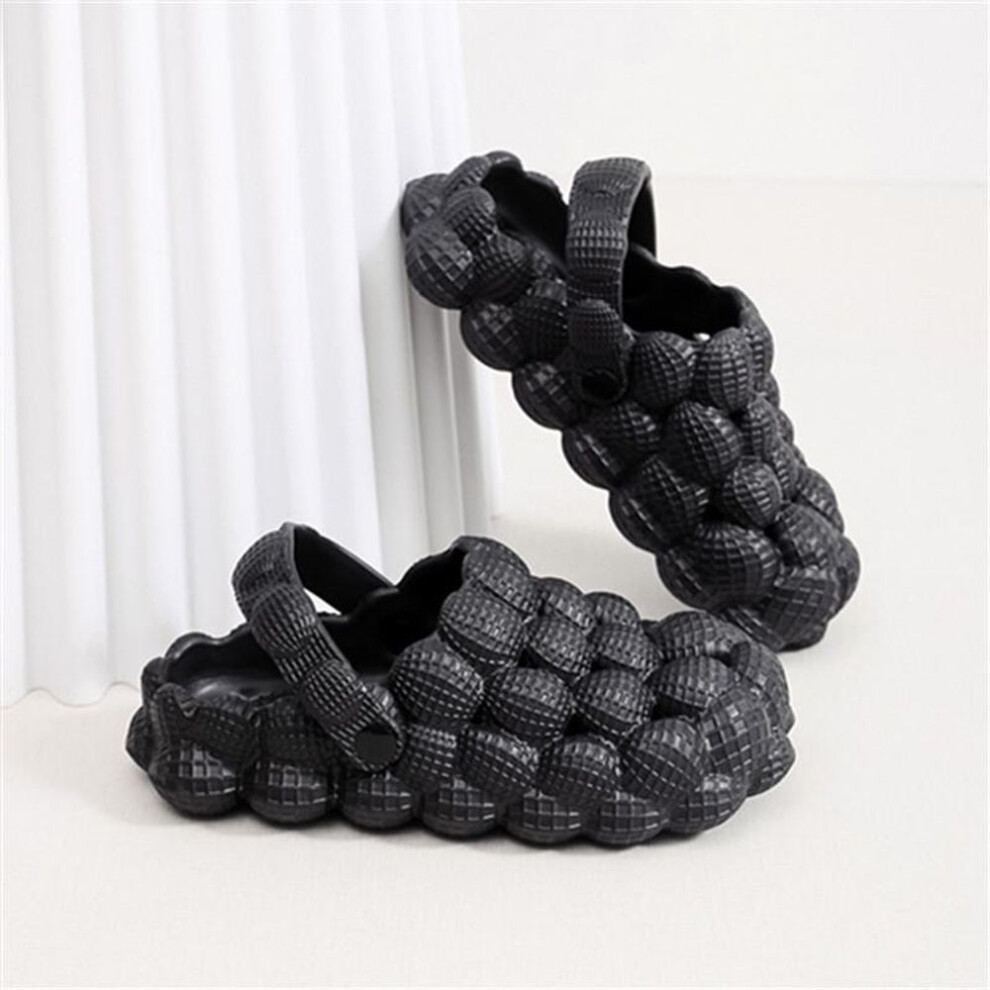 (black, 24/25) Women's Autumn Thick-soled Non-slip Eva Sandals For Indoor And Outdoor Use