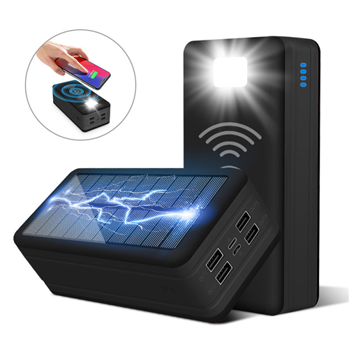 10000mAh Solar Power Charger 4USB External Battery Fast Charging