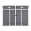 Living And Home 4*8ft Outdoor Plastic Garden Storage Shed 3