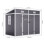 Living And Home 4*8ft Outdoor Plastic Garden Storage Shed 6