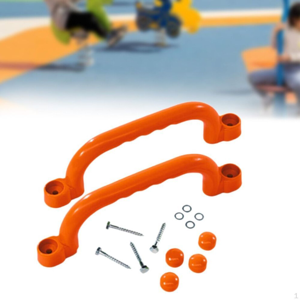2 Pieces Swingset Attachments Playground Accessories Playroom Ladder Handles Handle For