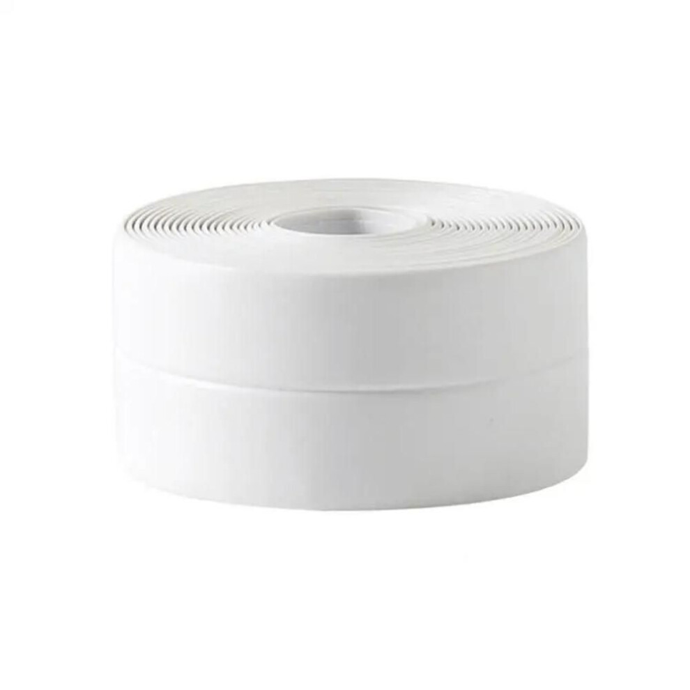 (white, 2.2*3.2m 5PCS) 5pcs 3.8*3.2m  Pvc Sealing Strip Tape Bathroom Bath Toilet Caulk Tape Self Adhesive Waterproof Mildew Proof Tapes For Kitchen Sink Wall Corner