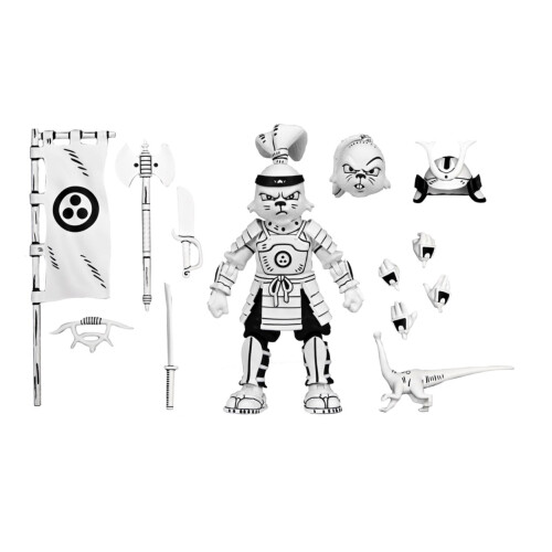 NECA Usagi Chronicles (Black & White) TMNT Samurai Usagi 7" Action Figure