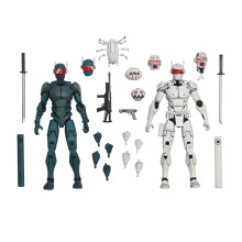 NECA Tortugas Ninja (El Último Ronin) - Figura de Acción a Escala de 7" - Pack de 2 Robots Synja