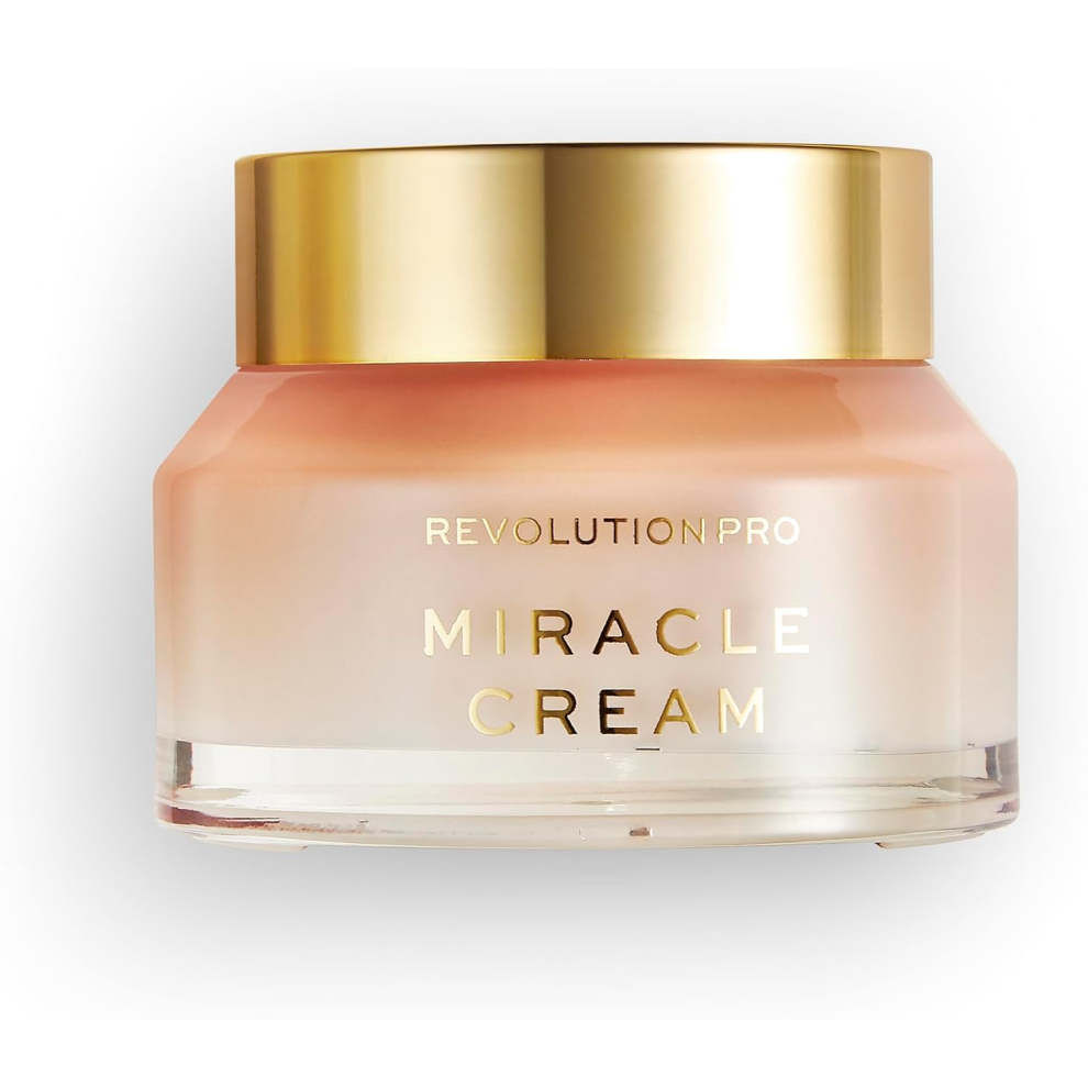 Revolution Beauty London Store Cream Revolution Pro, Miracle Hydrating & Beautifying Face Reduces Dull Complexions, Lightweight Formula, Conta