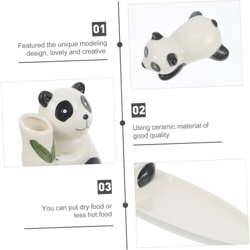 Panda Chopstick Rest Holder Chopsticks Rack Mini Chopsticks Stand 2