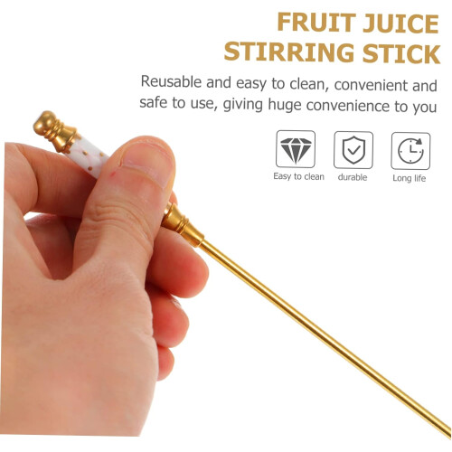 Coffee Stirrer Fun Design Πολύχρωμο αναδευτήρα ποτών Κουτάλι για τσάι με χυμό τσαγιού 2