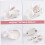 1 Σετ ζωγραφισμένα στο χέρι Rabbit Keramic Chopsticks Rest Cute Decor για επιτραπέζια σκεύη 6