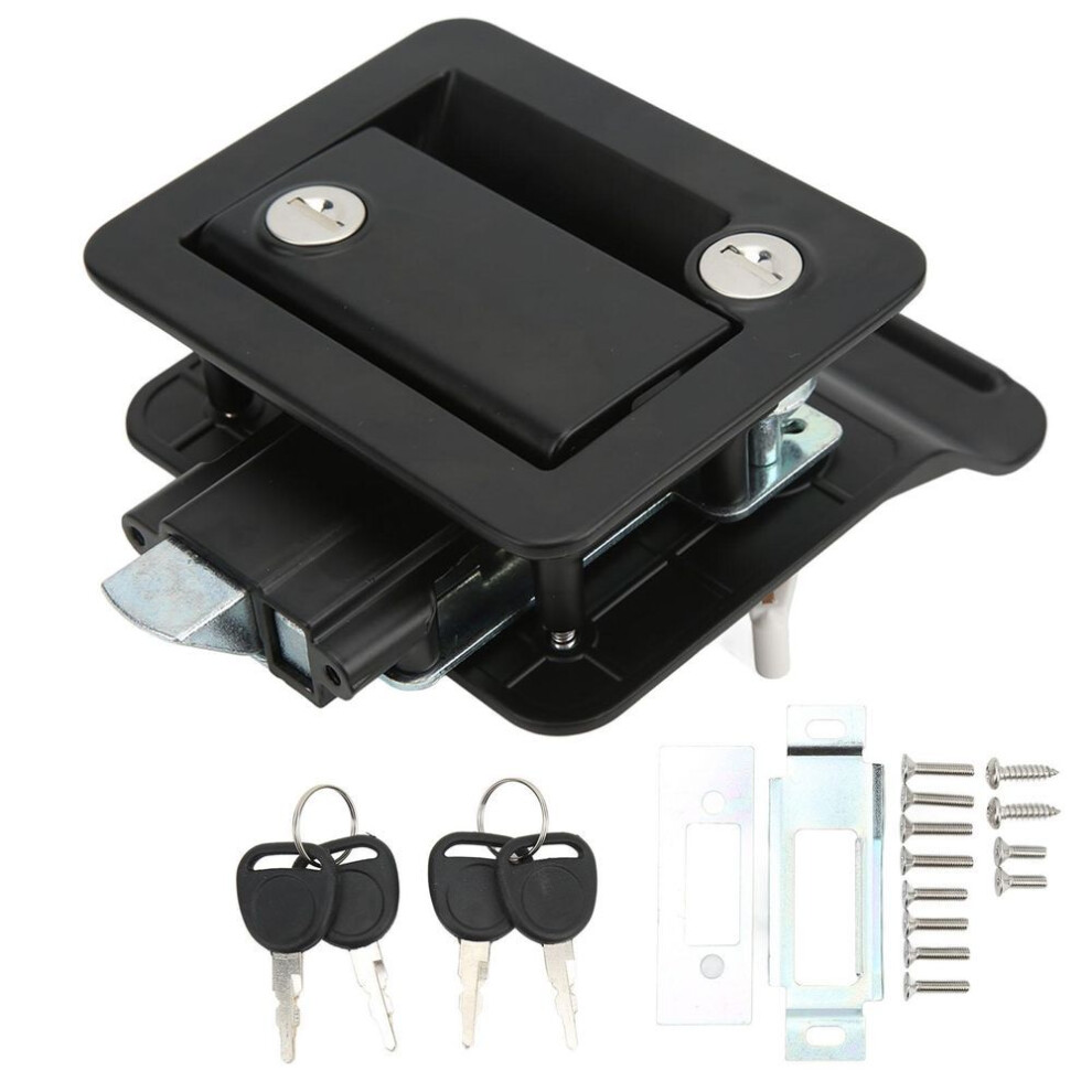 Rv Entrance Door Lock Safety Latch Lock Built In Deadbolt Aluminum Alloy For Camper Travel Trailer