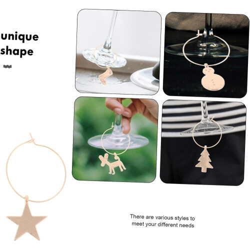 Wine Glass Metal Creative Xmas Wine Glass Εορταστικό Χριστουγεννιάτικο Ποτήρι Κρασιού 2
