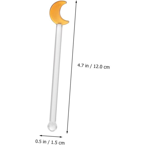 Exquisite Craftsmanship 6 Pack Glass Stirring Sticks Ευέλικτο για ποτά Τσάι και κοκτέιλ 2