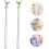 Marine Stirrer 2 Pack Γυάλινα Σουβλάκια Γοργόνας ουράς για μπαρ και κουζίνα 4