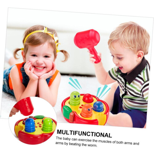 Fun Hammer for Educational Pounding Early Learning Knocking Activity Χρώμα για αγόρια και ετών και άνω 2