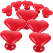 10 τμχ Κουμπί τουαλέτας σε σχήμα καρδιάς Love Heart Toilet Tank Button Flush για μπάνιο